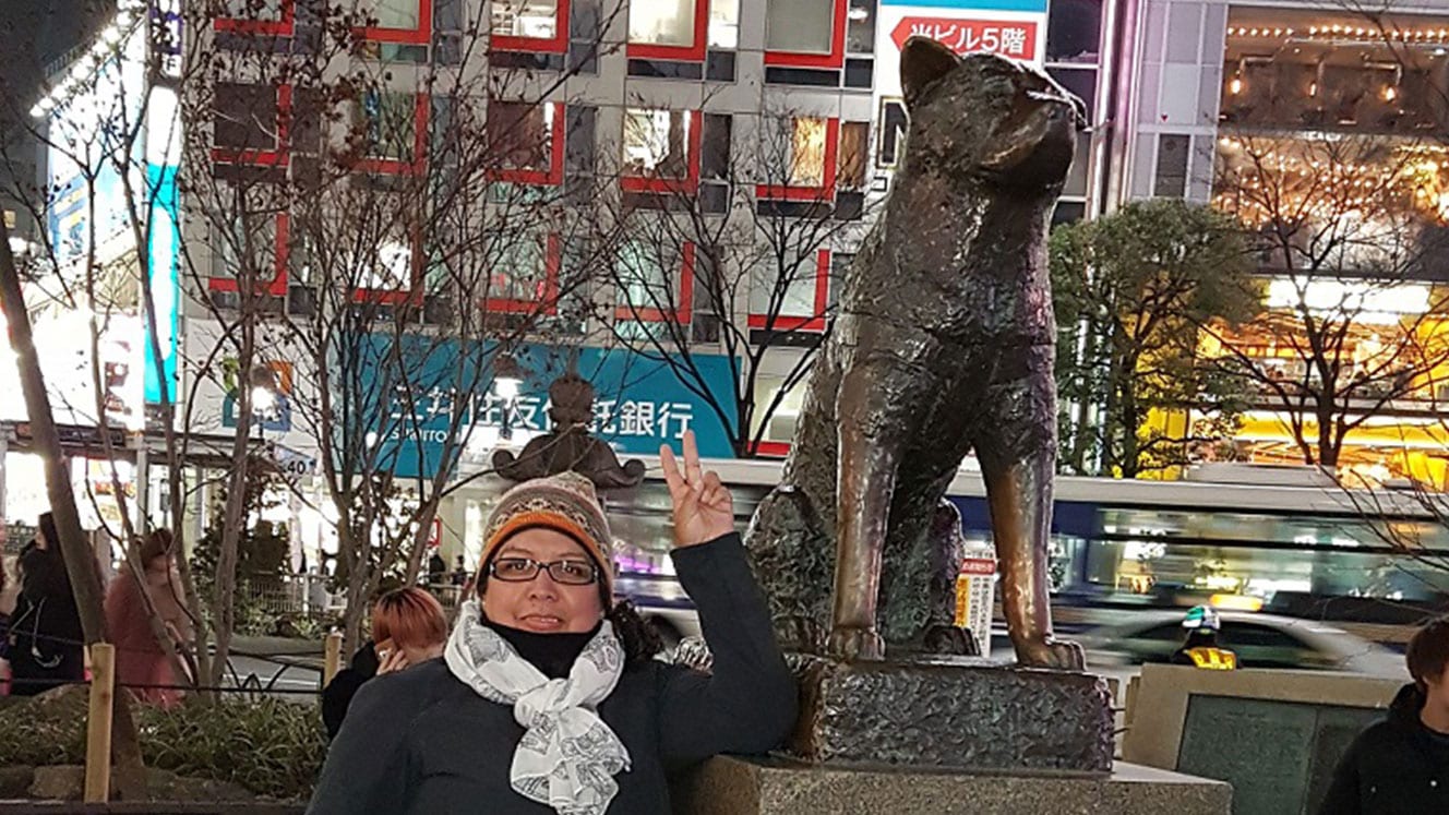 La estatua de Hachiko