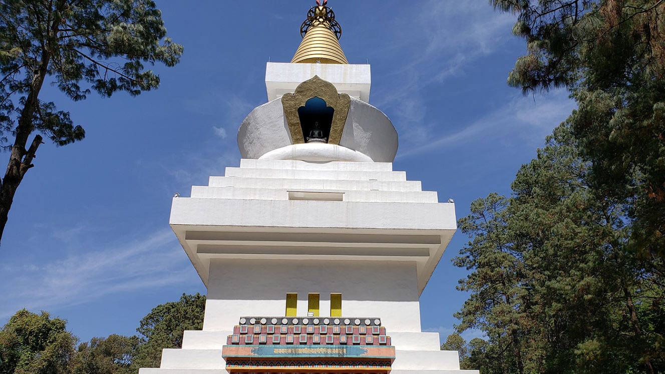Stupa de la Paz… enigmático monumento budista en Valle