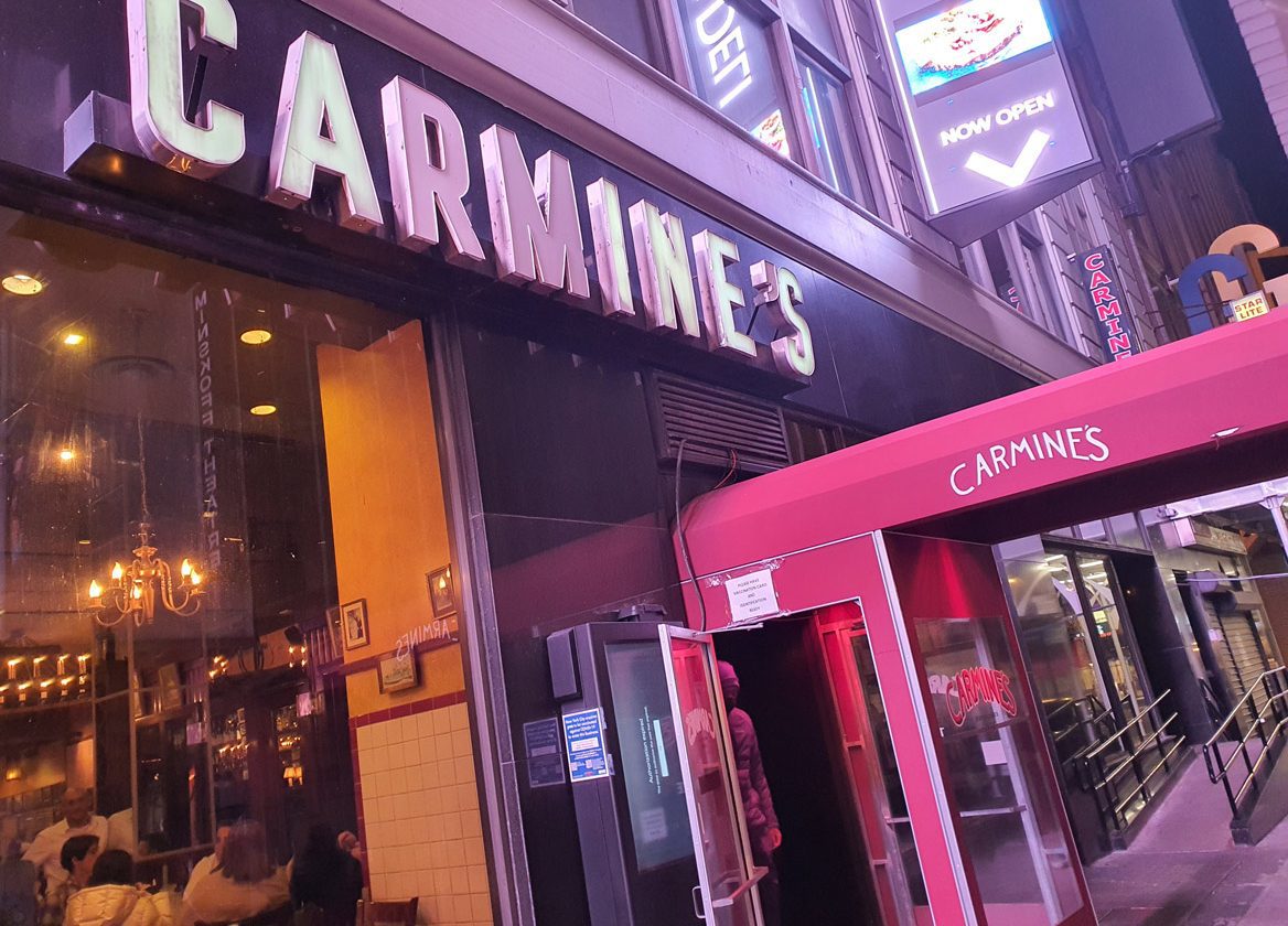 Carmine’s… restaurante italiano al estilo neoyorquino