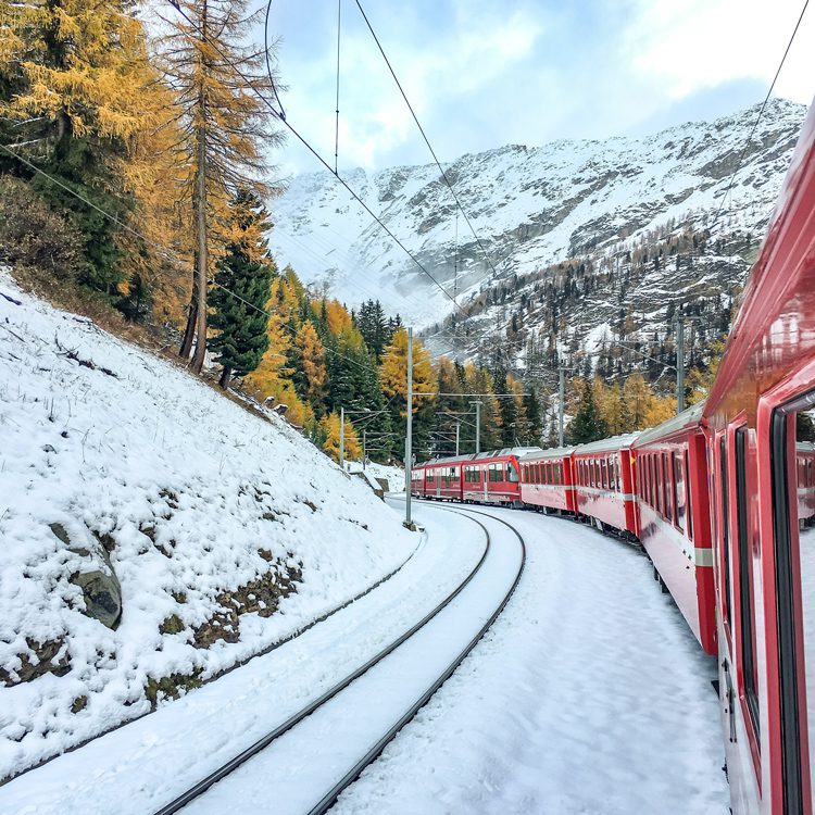 Paisajes en tren… solo en Suiza