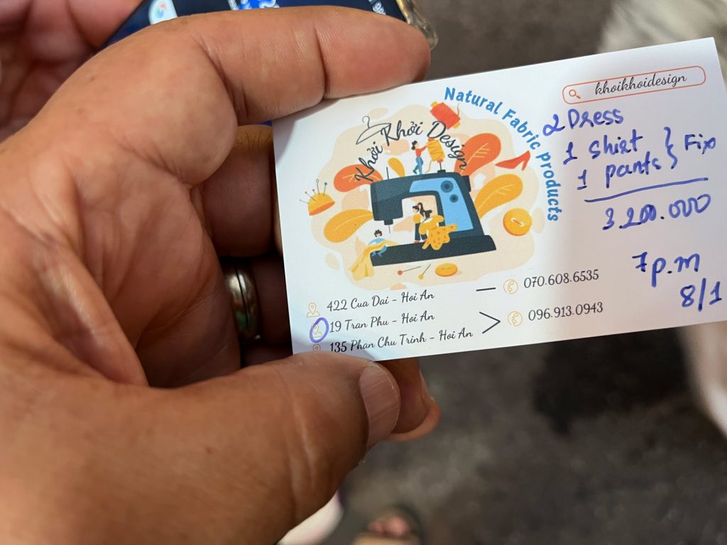 Traje a la medida en Hoi An… la capital del traje sastre